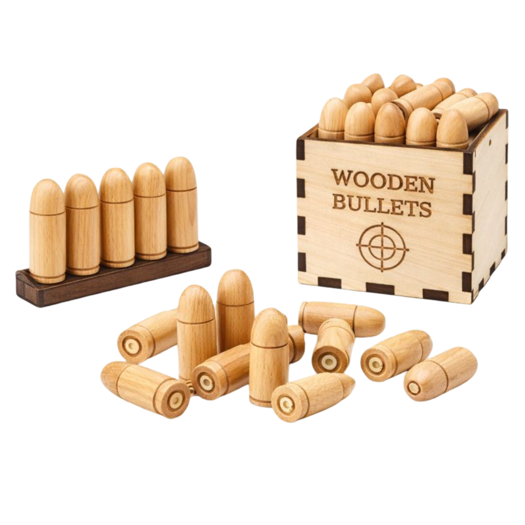 Wooden Bullets 10Pcs