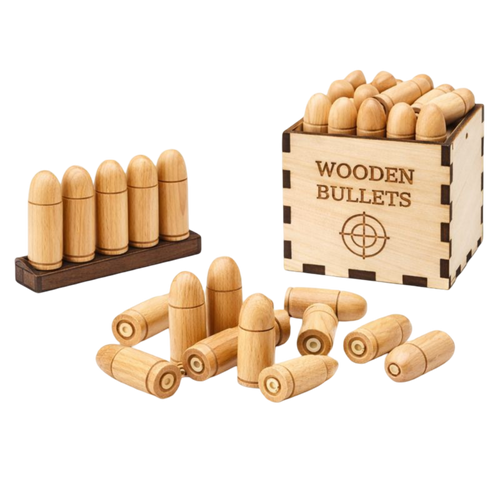 Wooden Bullets 10Pcs