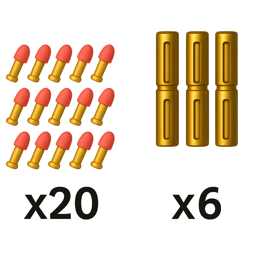 Revolver mit zusätzlicher Munition